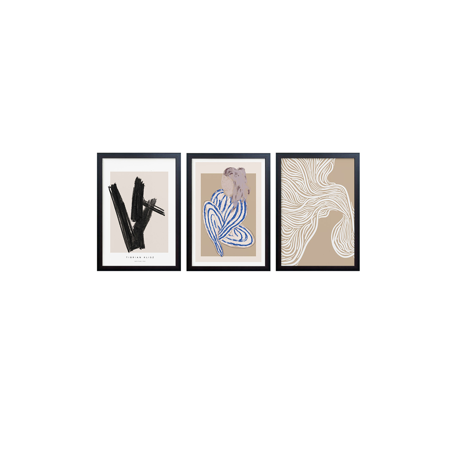 Pretty Abstract Frames Beautiful Abstract Art Frames Home And Offices Set of 3 | Daraz.pk