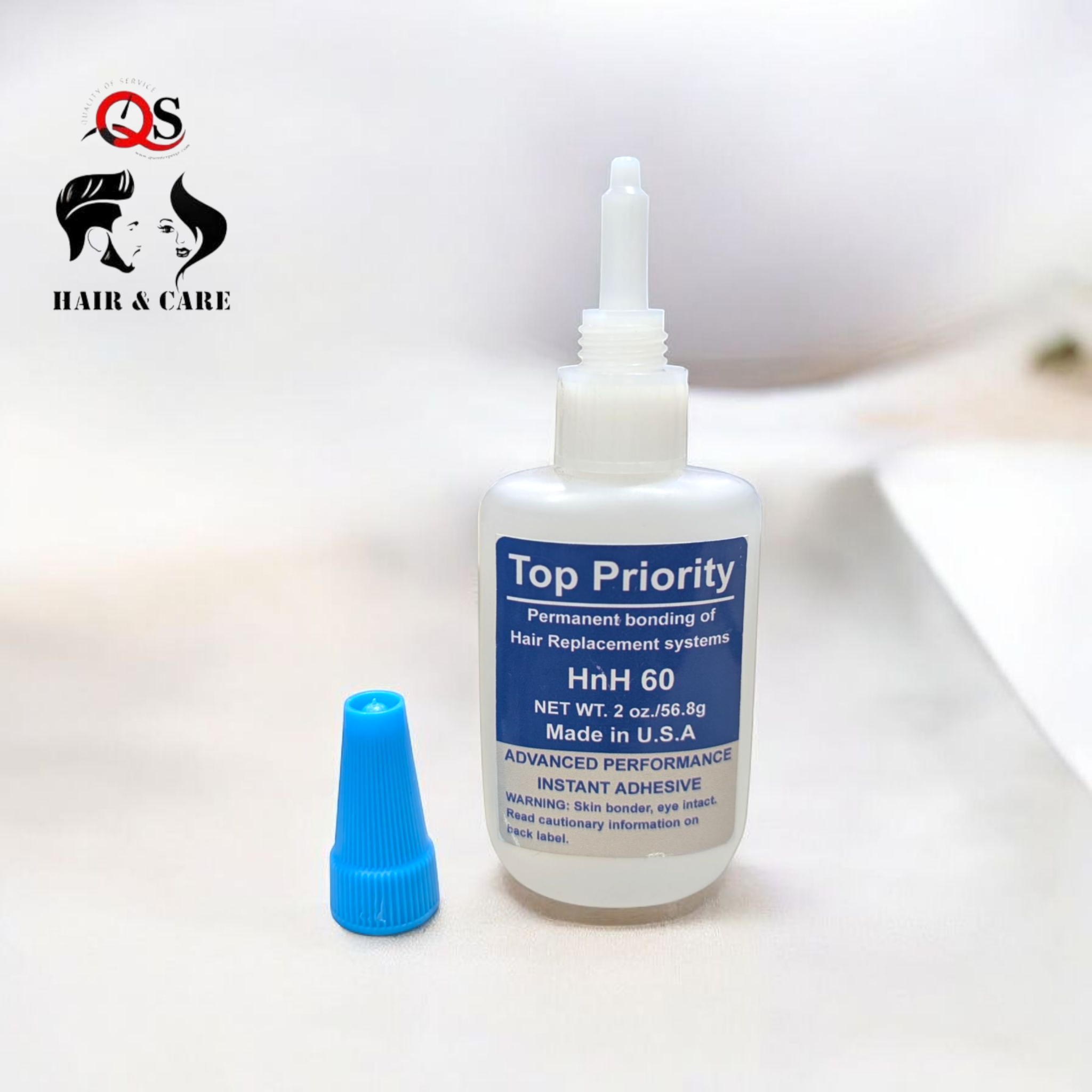 Wig Glue for Hair Systems - Extra Strong Liquid Adhesive for Lace Wigs, Toupees, Frontals & Hair Extensions - 30ml, 60ml, 100ml (HNH-60)