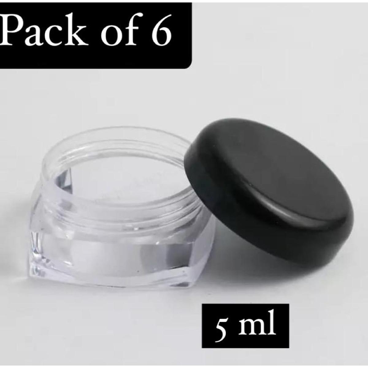 5ml Cosmetic Container Set Of 100 Clear Sample Jar With Lid Tiny