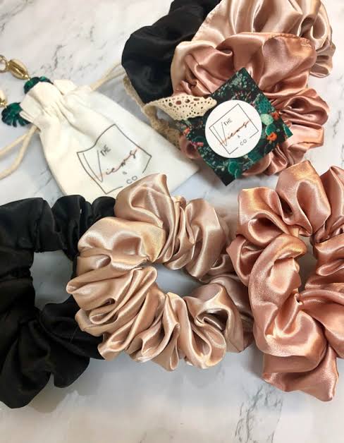 Pack of 10 and 5 Premium Silk Scrunchies for Girls – Soft Stretchable Silk Poni , Hair Poni Scrunchies, Stretchable Hair Scrunchies, Hair Ties & Rubber Bands for Daily Use, Ponytail & Bun Hairstyling