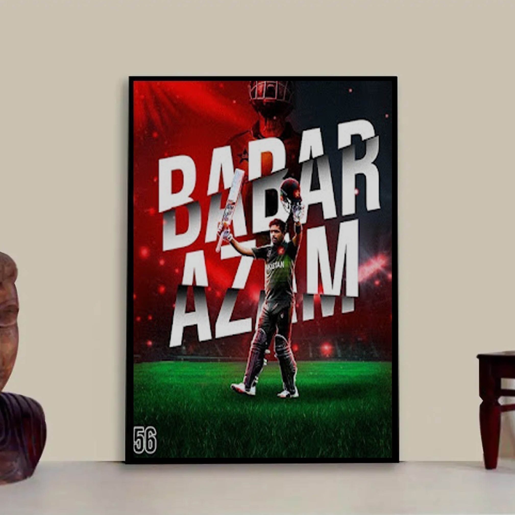 Babar Azam Photo Frame for Boys and Girls Cricket Fans