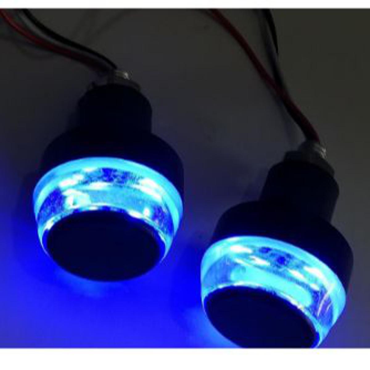 Motorcycle Handlebar Turn Signal Light, 2PCS DC 12V LED Bar End