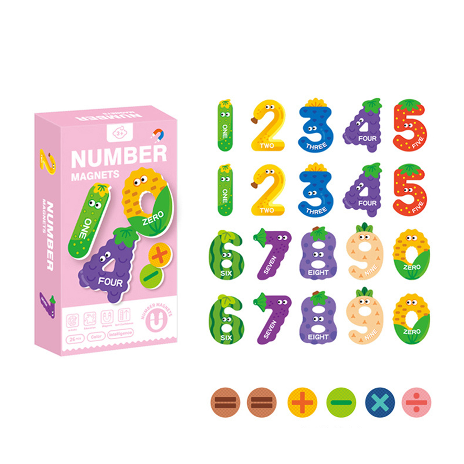 Educational Magnetic Numbers Toy Kids Magnetic Puzzle Toy Educational Learning Game For Toddlers