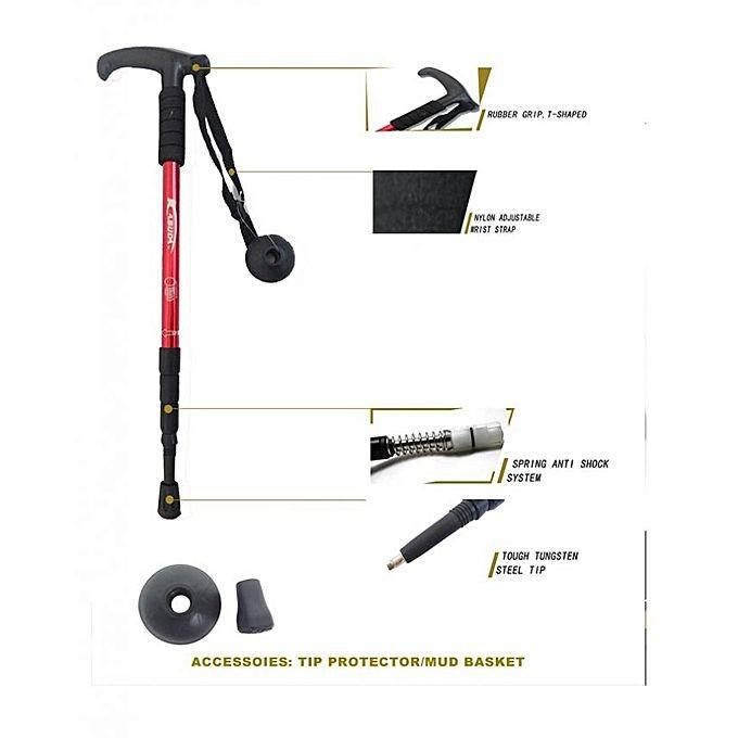 Pcs Outdoor Walking Cane Telescopic Adjustable Walking Stick T