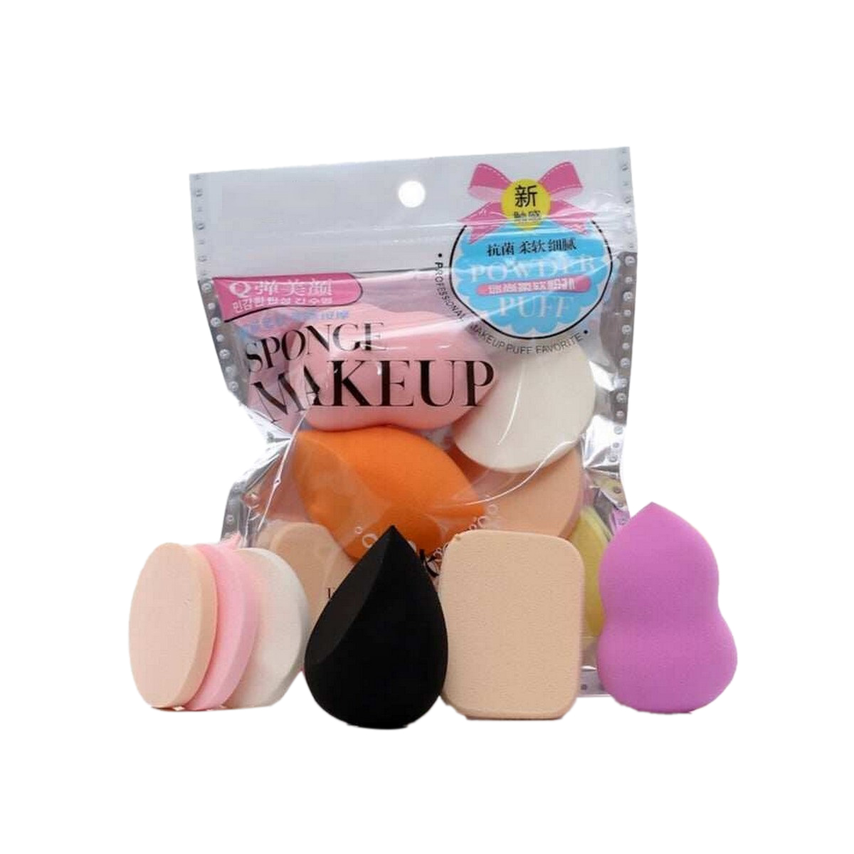 Makeup Sponges Pack of 6 Beauty Blending Sponges Cosmetic Powder Puff Facial Makeup Soft Sponges Random Colors & Shapes-Cosmetic Sponges, Beauty Blender Pack of 6 Soft Makeup Sponge, Non-Latex Beauty Blenders, Foundation Blending Sponge, Cosmetic
