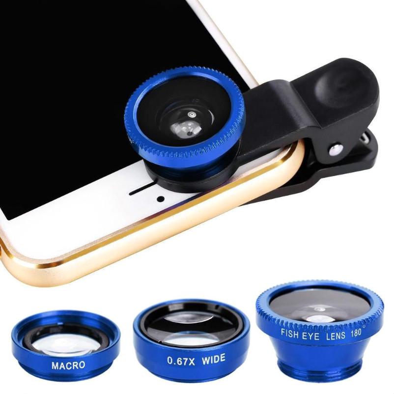 Camera Lens Selfie Mobile Phone Clip Lenses Fish Eye Wide Angle Macro Camera