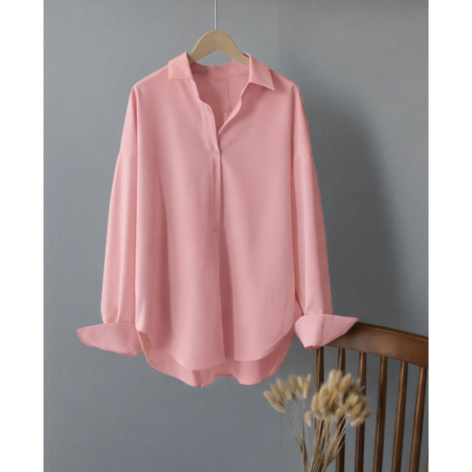 Premium Quality Dropshoulder Party Wear Button Down Oversize Style Shirt For Female/Girls/Women