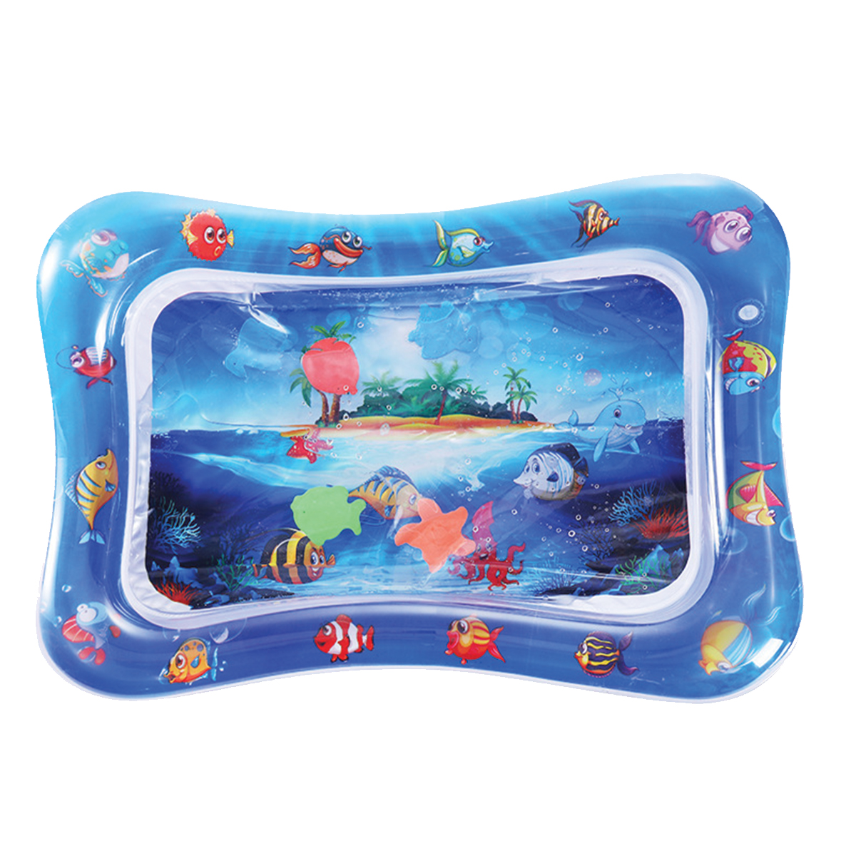 Baby Kids Water Play Mat Toys Inflatable Tummy Time Leak Proof Water Play Mat and Toddlers Perfect Fun Activity Inflatable Mat, Activity Play Center Indoor and Outdoor Water Play Mat for Baby, Inflatable Tummy Time Mat, Premium Baby Water Play Mat for Inf