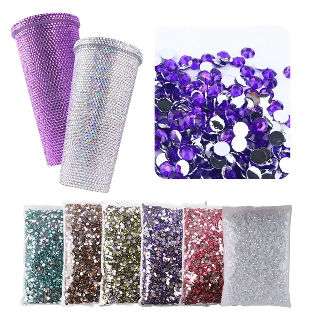 10gm Shiny Crystal & Stone Resin Beads Set – 4mm DIY Sewing, Jewelry Making & Craft Supplies | Tawakkal Craft