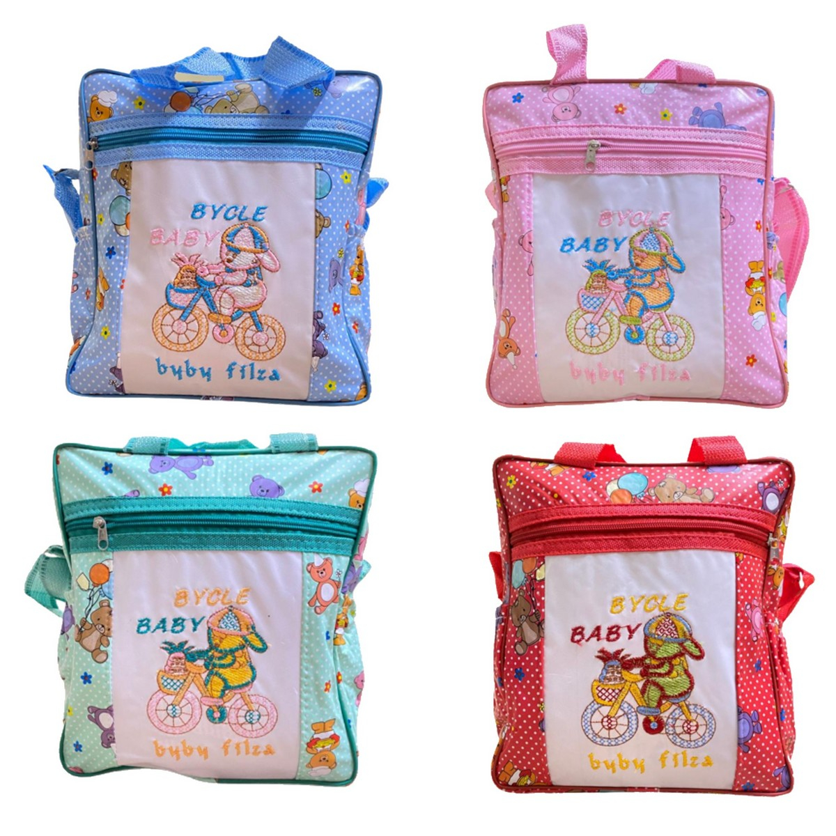 Baby Diaper Bag and Accessories backpack, Kids Storage Carrier Bag, Baby Diaper Organizer, Baby Bag, Kids Bag, Portable Storage Bag - Square