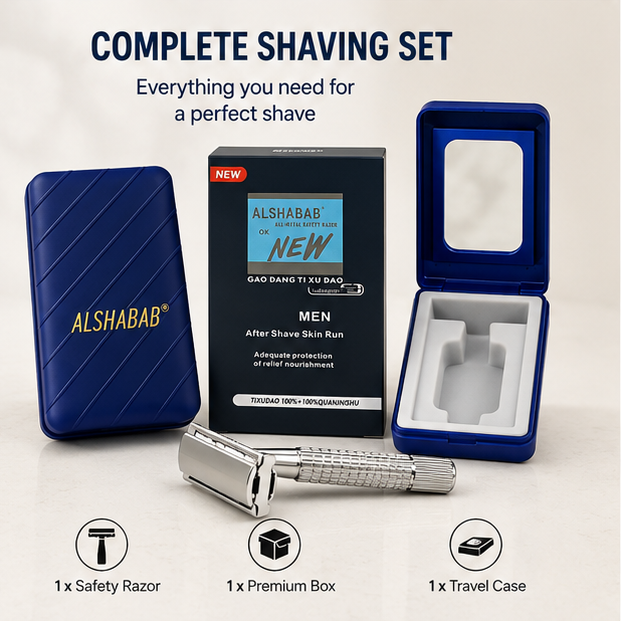 Metal Safety Razor For Men And Women | Desi Ustra | Double Sided Hygiene Flowless Razer | Dual Sided Body Care Shaving Blades | Personal Shaver | Under Arm - Unwanted Hair Remover Shaving