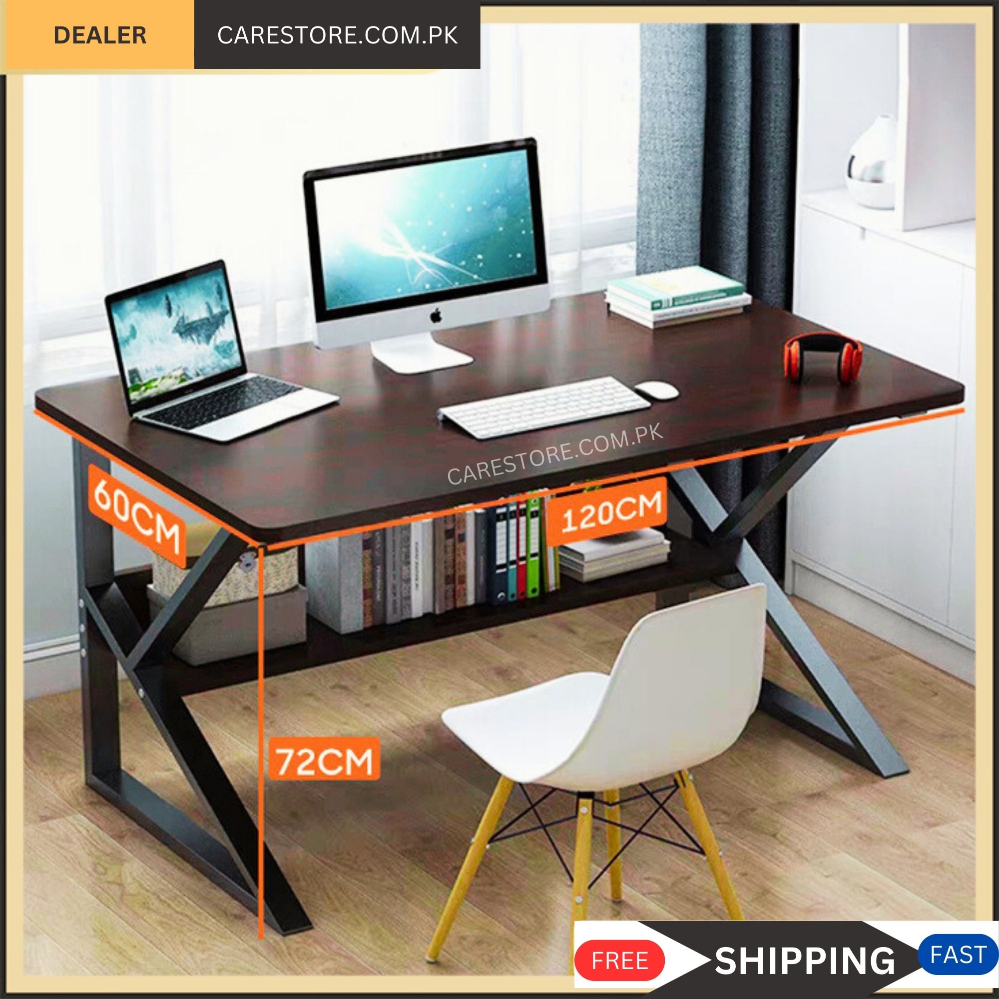 36/48Inch Length Wood Computer Desk PC Laptop Study Table Workstation Home Office Furniture