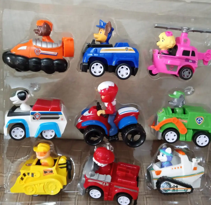 Action & Toy Figures - Paw Patrol Toys Set of 7/ 9 Pieces