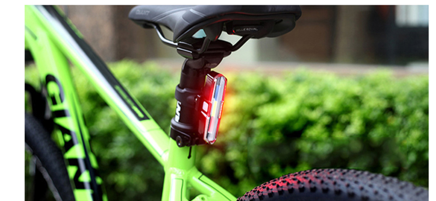 Outtobe Bicycle light Taillight LED bicycle parts Brake Bike Light Rear USB Rechargeable Turn Signals Lamp Cycling Helmet Light Lamp Waterproof Cycling Taillight Bike Light For Bicycle MTB Road Accessories