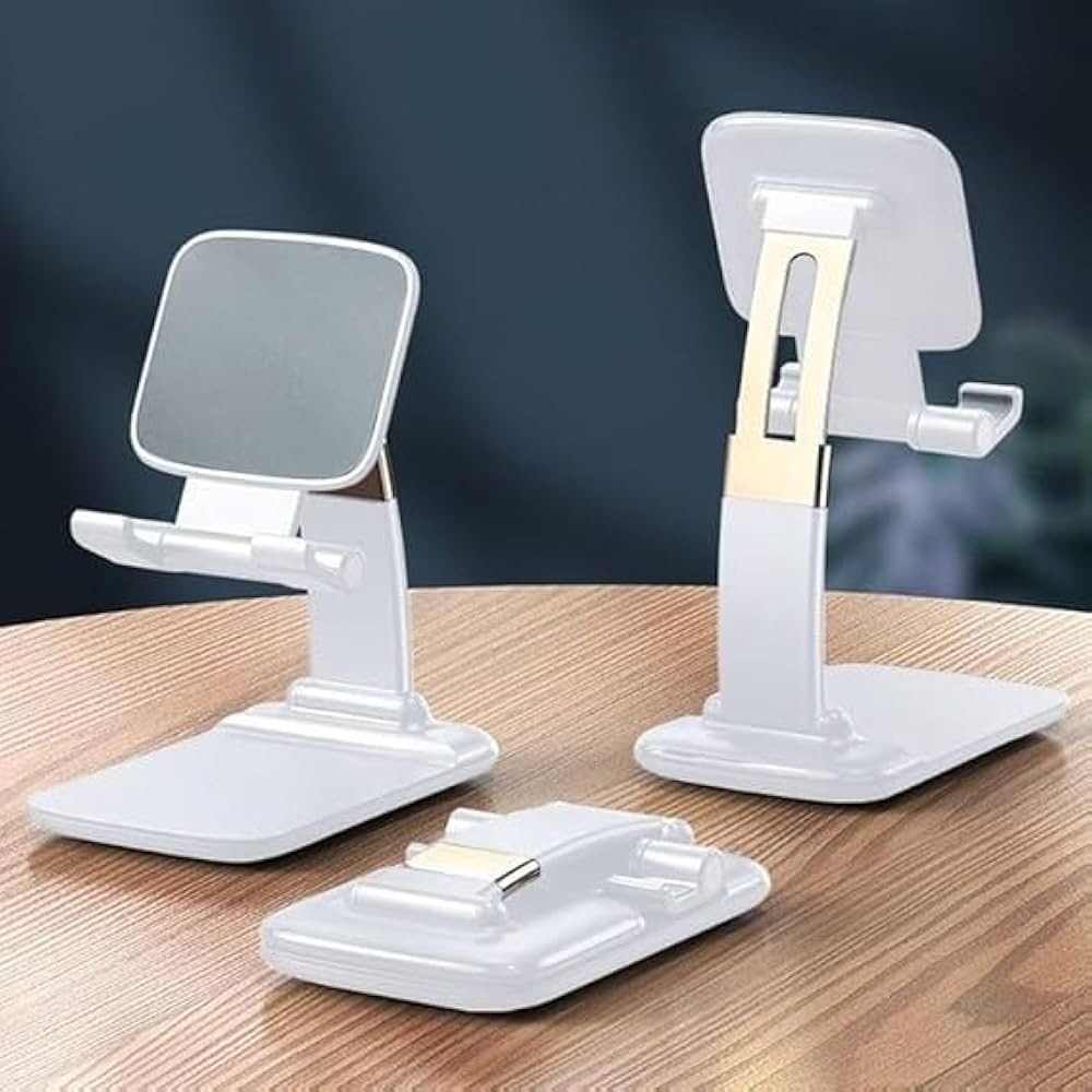 Mobile Stand Foldable Adjustable Flexible Mobile Holder Premium Quality Pocket Size Portable Compatible with All Mobile Sizes