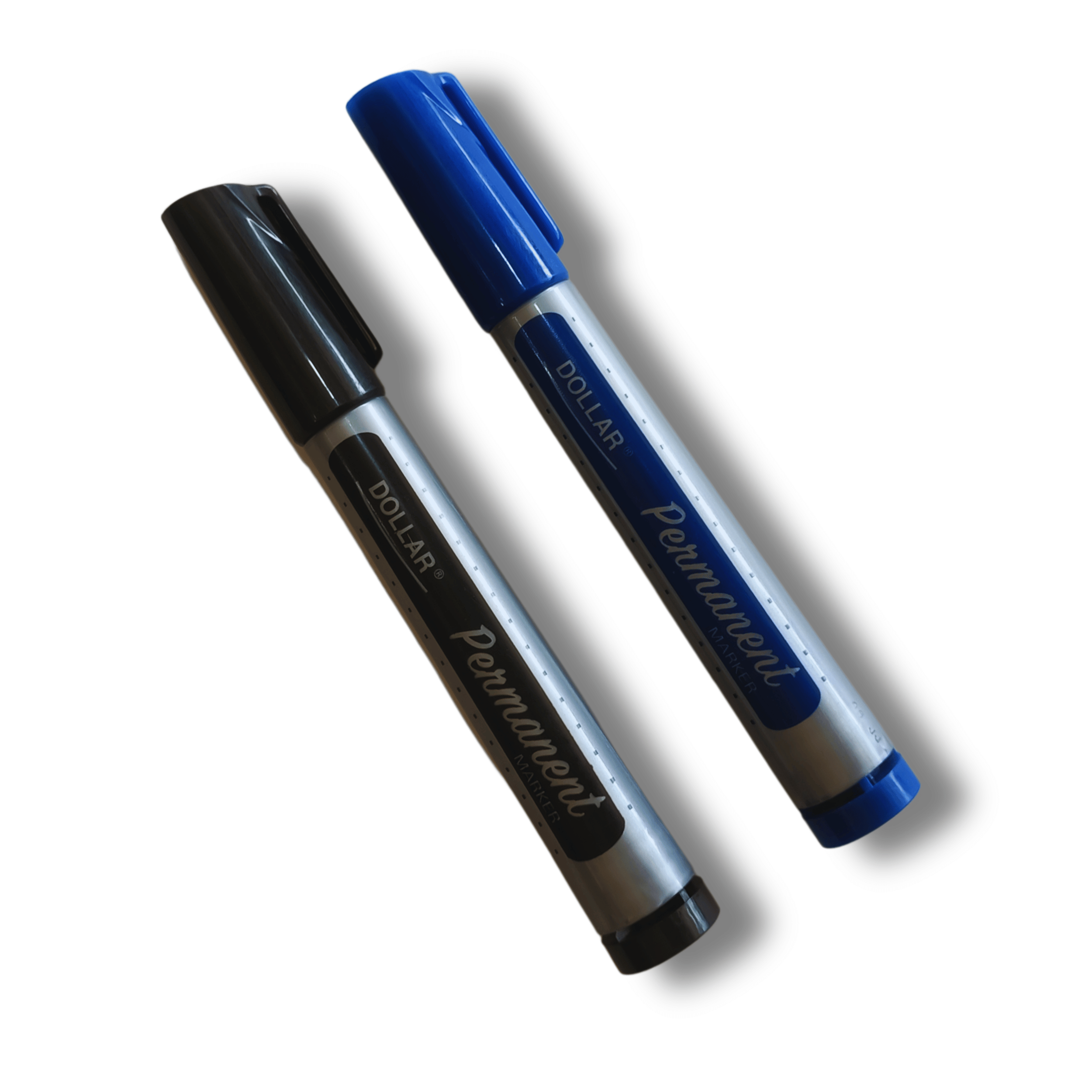 Permanent Marker Blue Black For Office And School Use 2Pcs