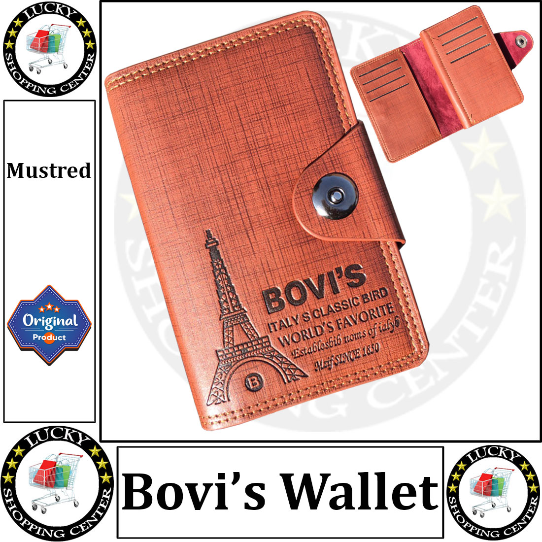 Bovi's Black Faux Leather For Men - Bifold Wallets price in UAE | Amazon  UAE | kanbkam