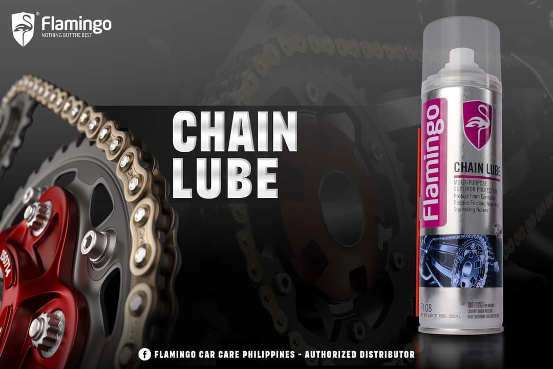 Flamingo High-Quality Bike Chain Lube Spray - 220ml Multipurpose Motorcycle Chain Lubricant