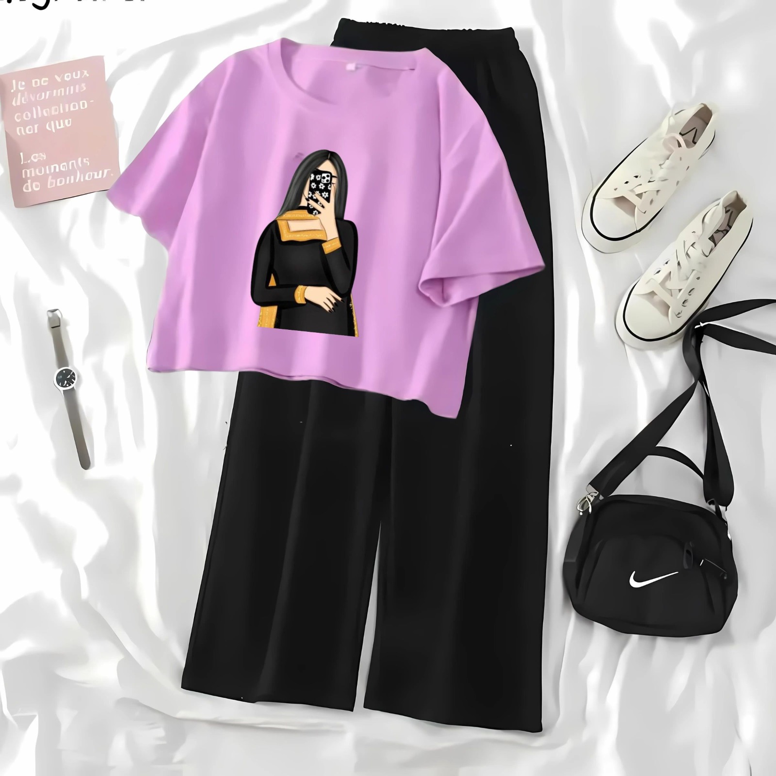 Chic Crop Top & Flapper Skirt Set for Women and Girls – Fashionable & Comfortable