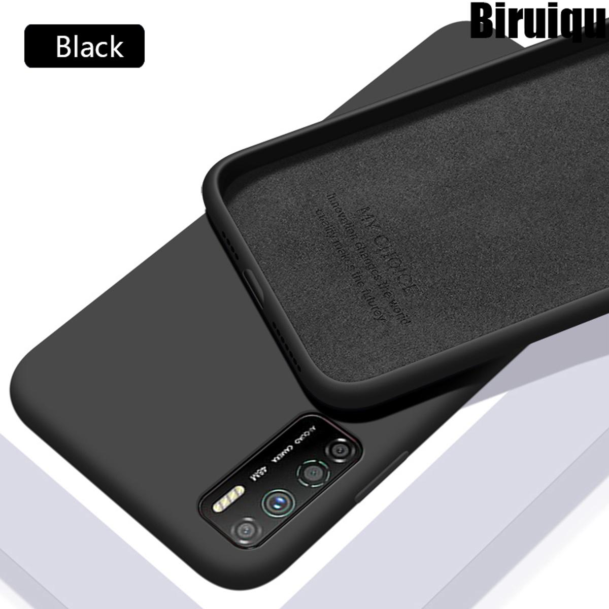 Biruiqu For Infinix Note Lite Case Liquid Silicone Soft Gel