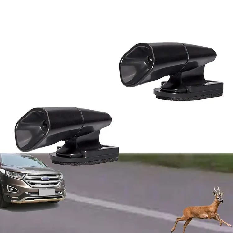 2 Pcs Deer Alert For Vehicles,Black Deer Whistles Deer Warning Devices For Car  Auto Motorcycle Truck Suv And Atv