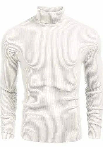 Men's Slim Fit High Neck  - Winter Warm Long Sleeve Turtleneck Highneck For Boys
