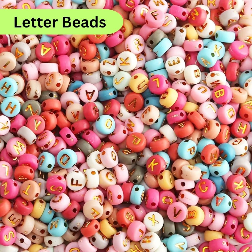 26/50/100/150/500 letters jewelry making alphabets Mix alphabets round beads ideal for arts and crafts jewelry making and bracelets jewelry making accessories jewelry making kit Alphabet Beads Flat Round White Letter Beads By - SAMS Collection