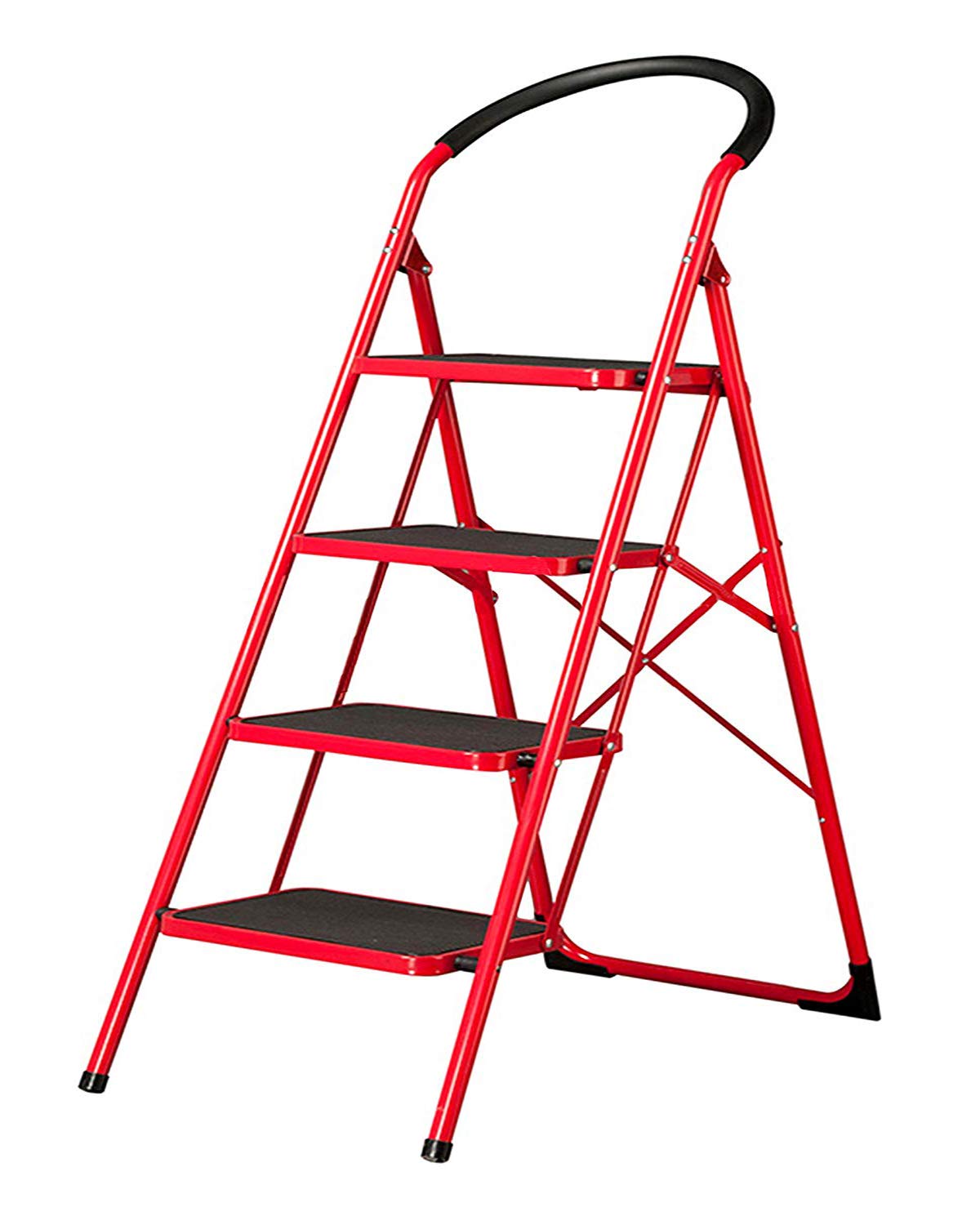 2,3,4,5 & 6 Steps Folding Ladder Red Daraz.pk