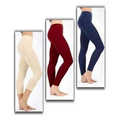 Pack of 3, Winter Warm Tights, Stretchable Leggings, Thermal Pants for  Ladies.