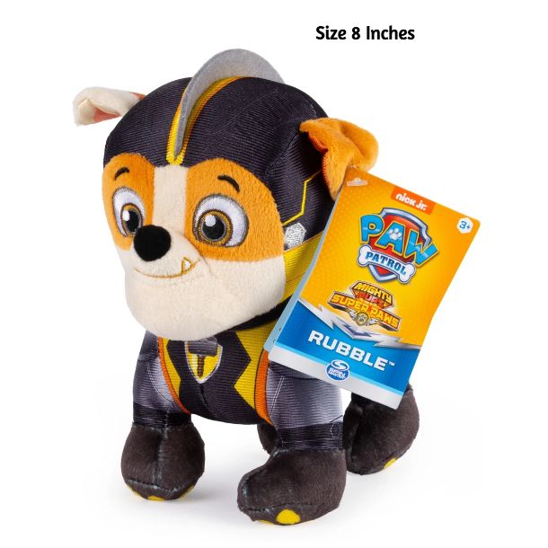 Paw Patrol Official Plush Toy Set – Soft & Cuddly Stuffed Animal Action Figures Bundle (Chase, Marshall, Skye, Rubble, Zuma, Rocky)