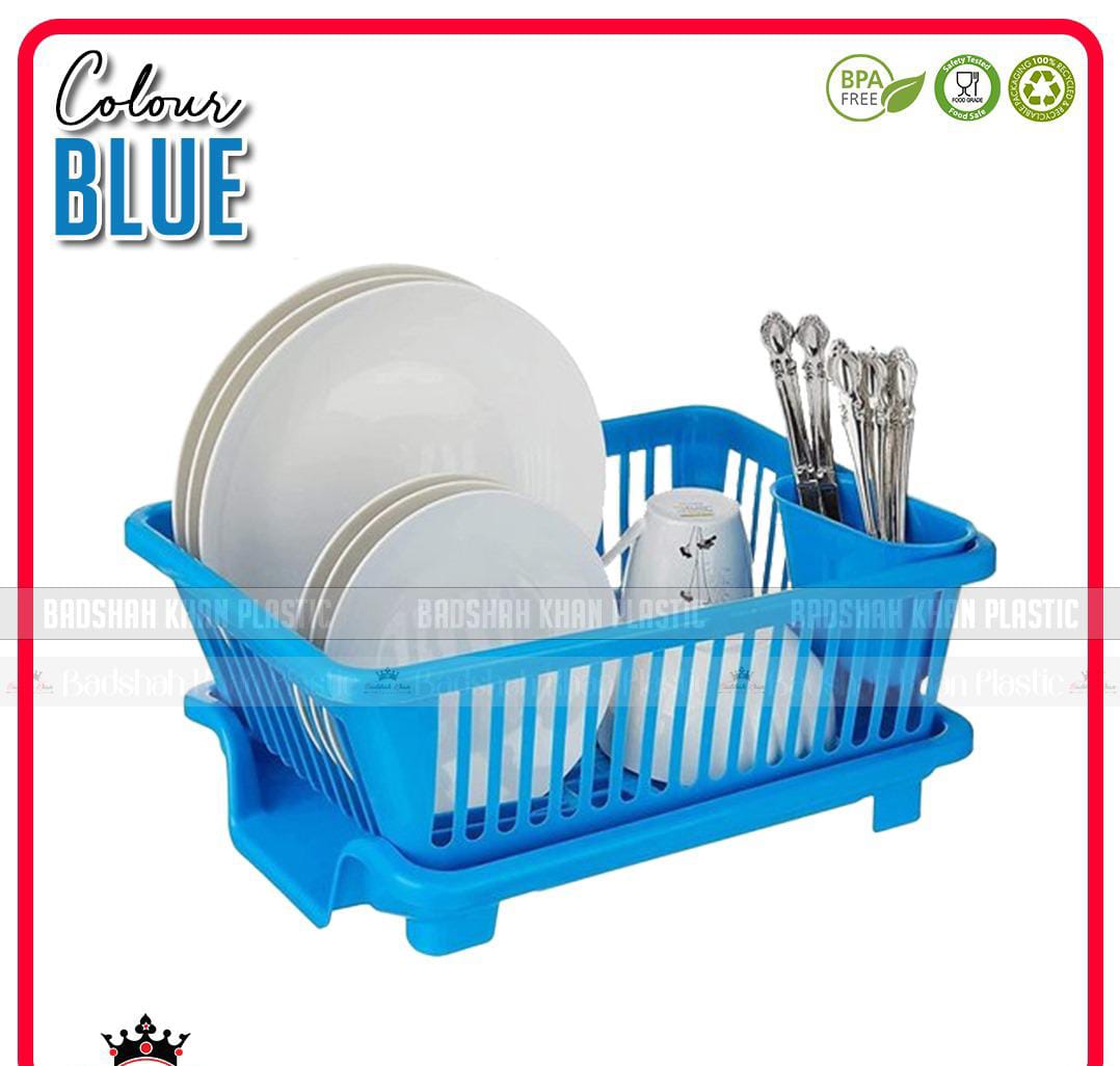 Fancy Plate Rack 3-in-1 Durable Plastic Kitchen Sink Dish Rack ...
