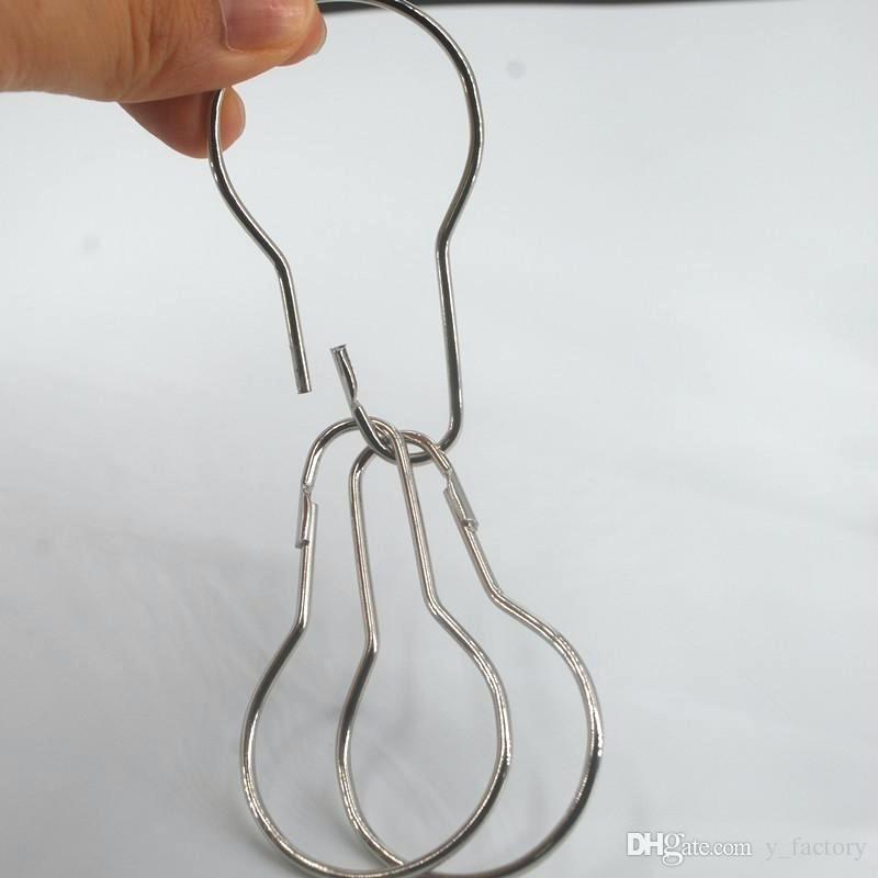 set 12/24/50/100 Shower Curtain Rings Hooks 12 Metal Shower Ring