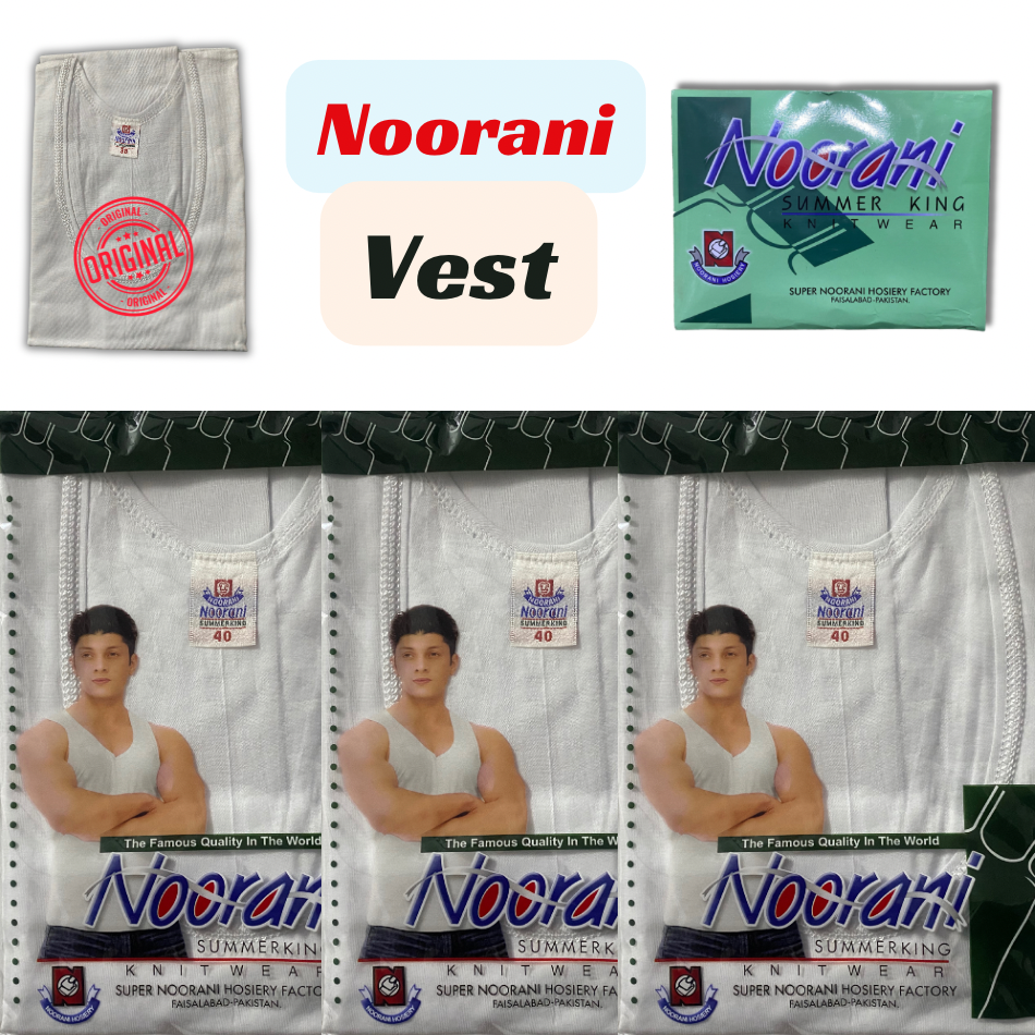 Pack of 02 Noorani Sando Inner wear for men's - Cotton Vest for Men's