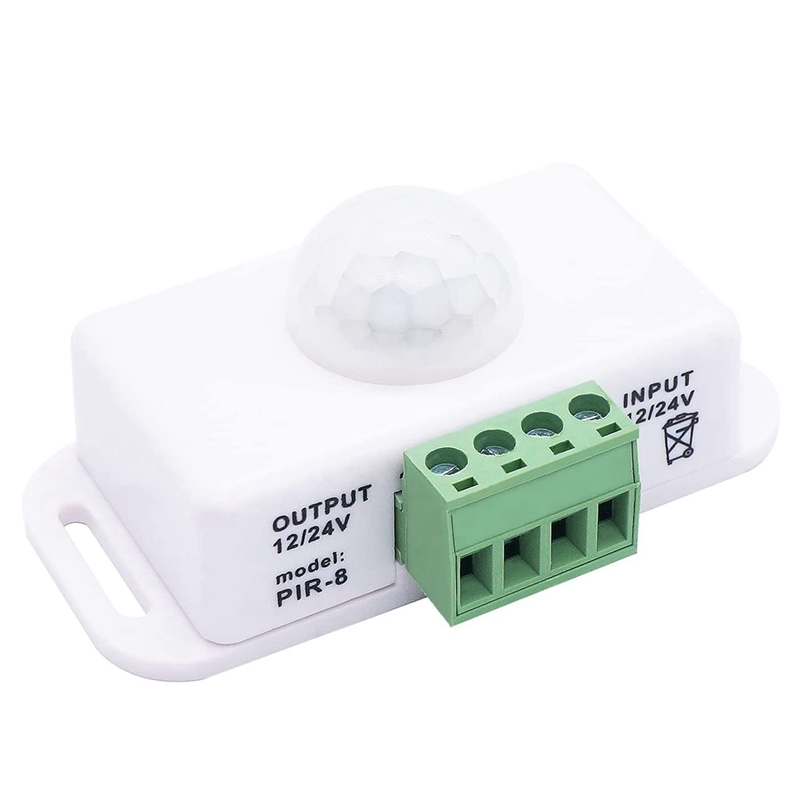 DC 12V 24V PIR Motion Sensor Function Controller LED Switch Infrared Switch Motion Timer White
