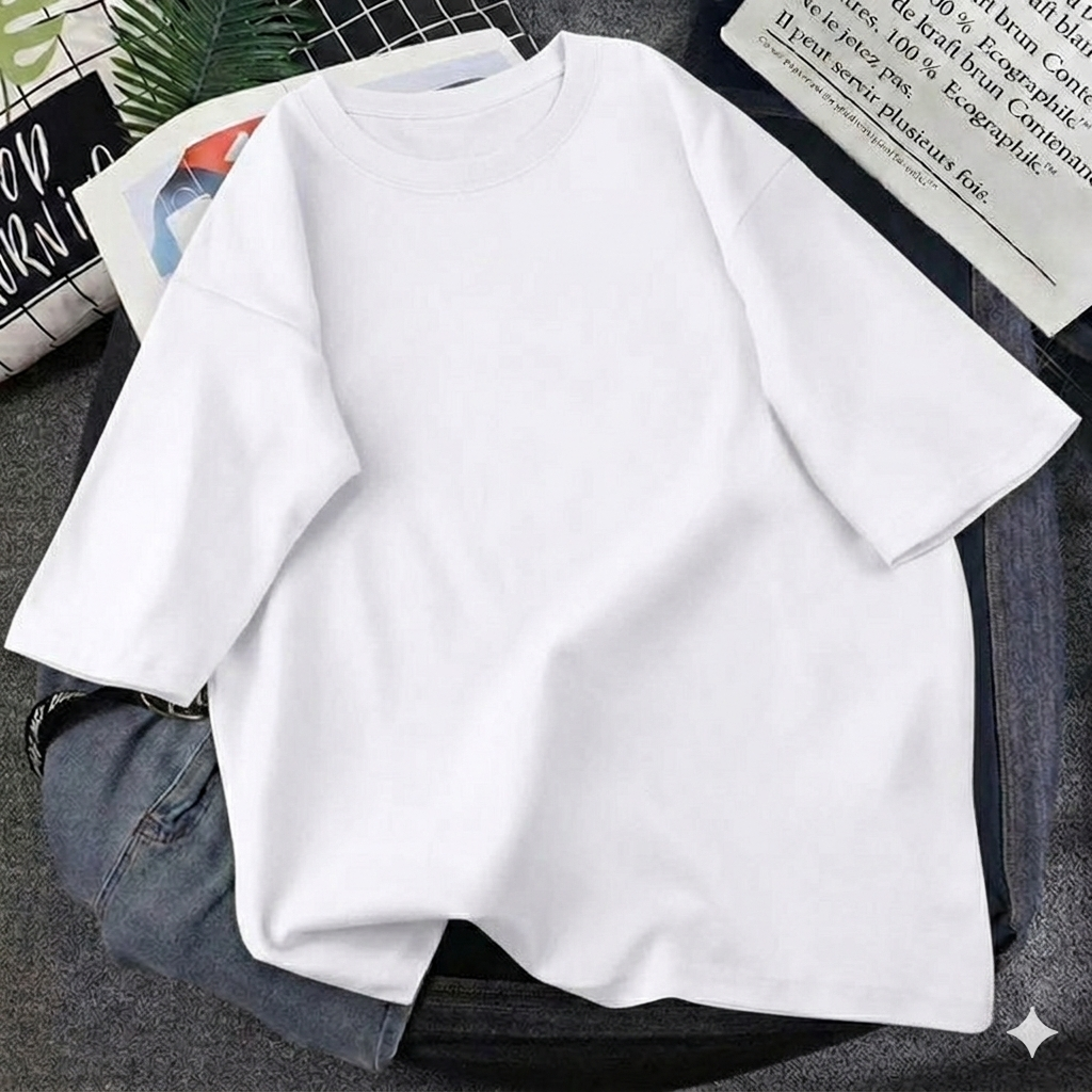 White half sleeves printed t shirt for women's