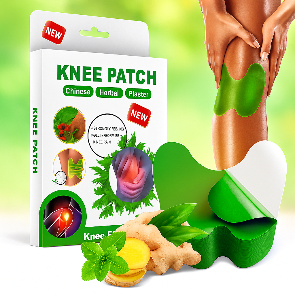 10 PCS Herbal Knee Pain Relief Patches – Extra Strength Pain Relief ...