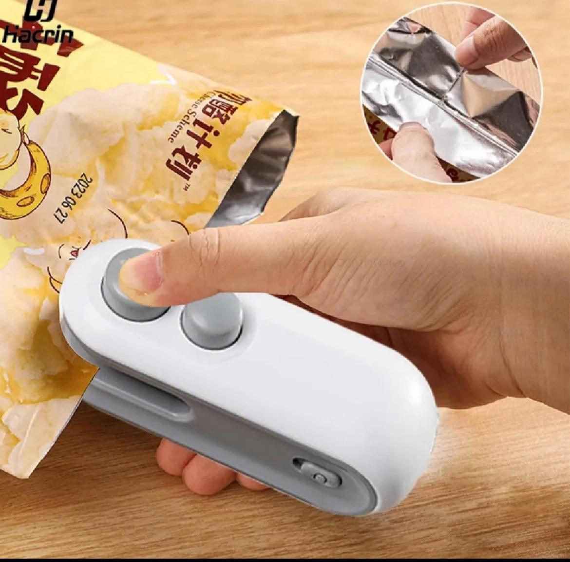 Mini Portable Heat Sealer Machine | USB Rechargeable & Handheld Plastic Bag Sealing Tool for Chips, Snacks, Food Storage & Packaging Multicolor