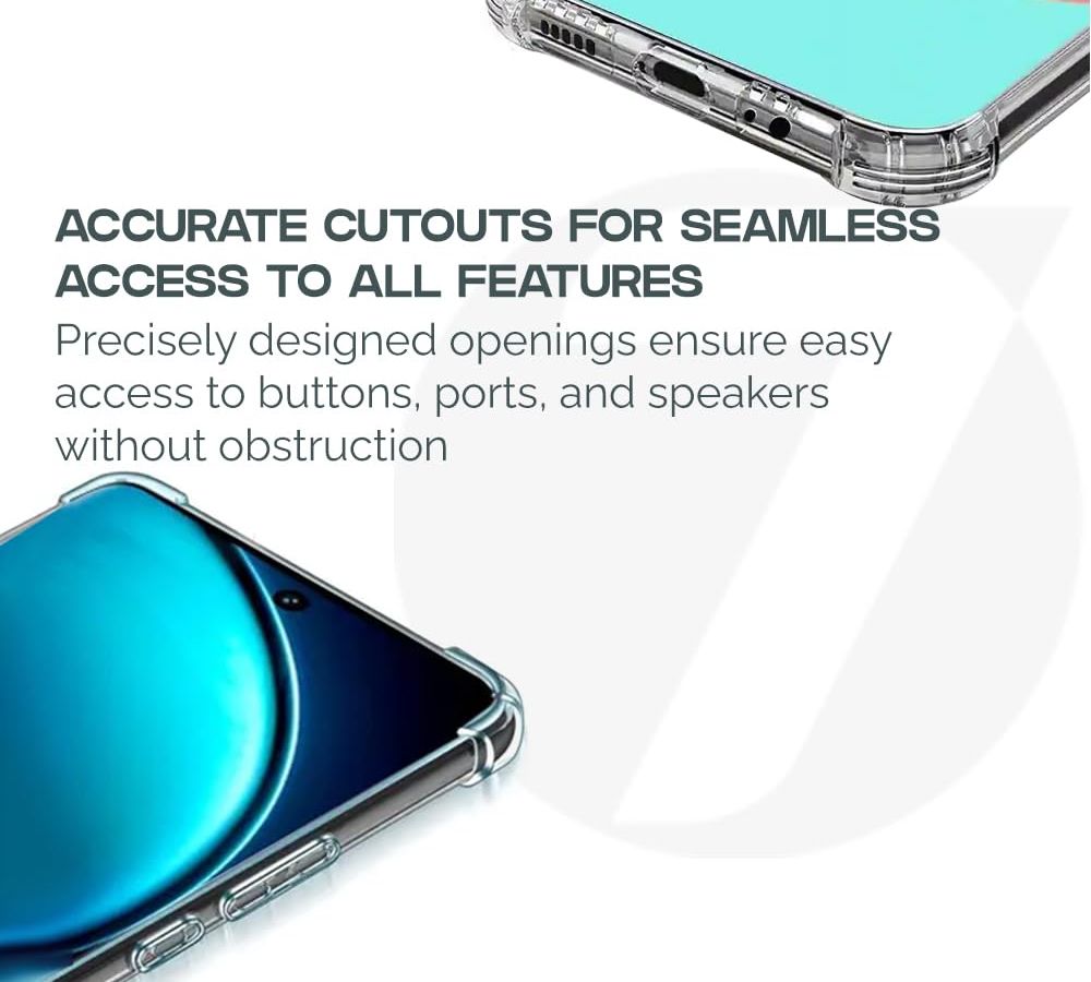 Redmi A5 Back Cover Transparent Extra Bumper Anti Shock Soft Crystal Clear Case - Redmi A5 Back Cover.