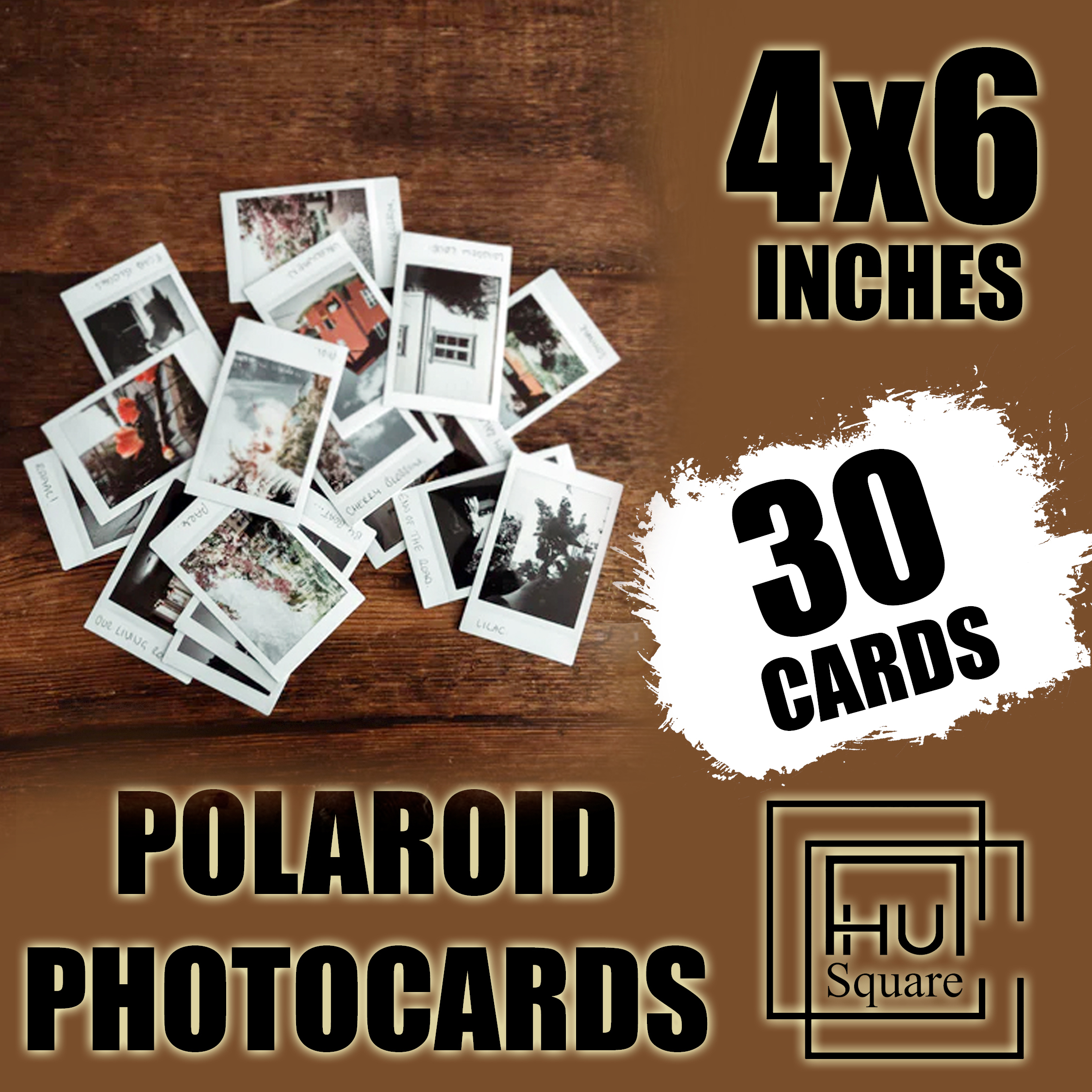 Customize Polaroid Photo Cards For Wall Decor Size 4x6 Inches