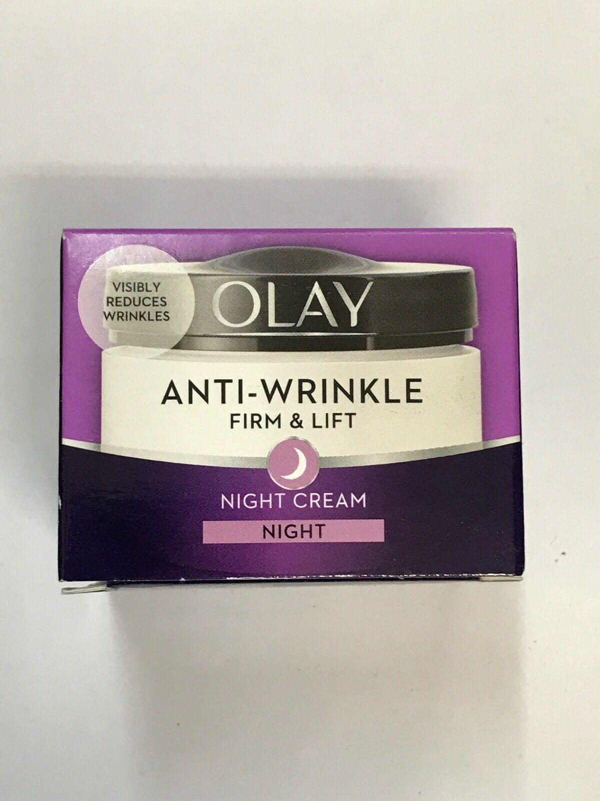 Olay Anti-wrinkle Firm Lift Anti-ageing Moisturiser Night Cream Hydrating 50ml