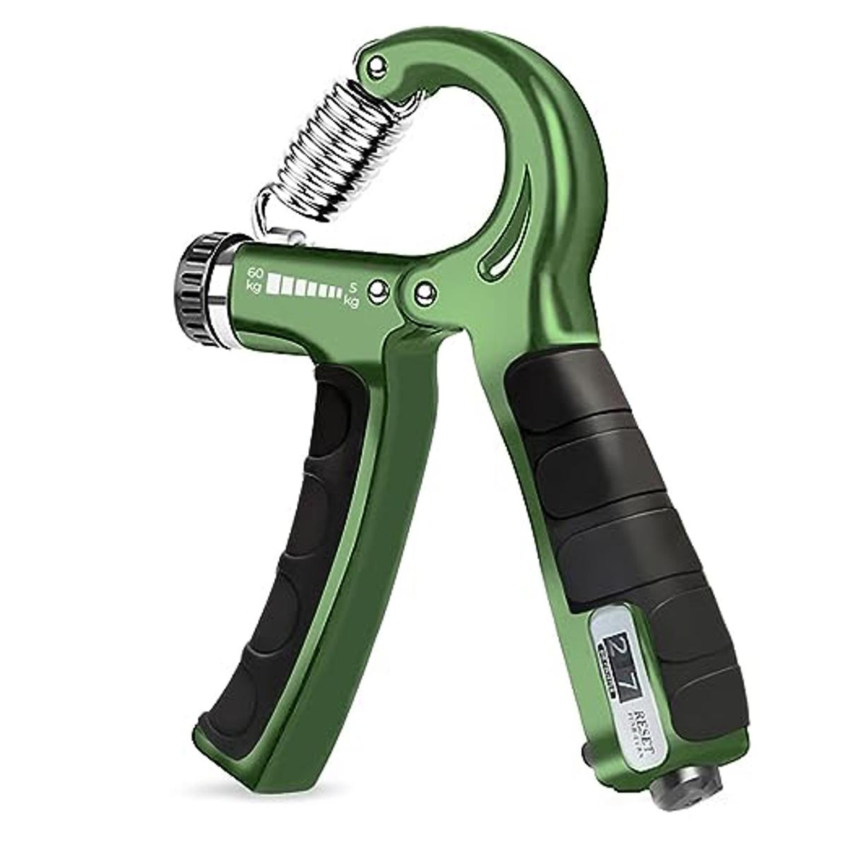 Adjustable Hand Grip Strengthener, Hand Gripper With Counter for Men & Women for Gym Workout Hand Exercise Equipment for Forearm Exercise, Finger Exercise Power Gripper - Multi colors - 60kg Adjustable Hand Grip Strengthener, Hand Gripper With Counter