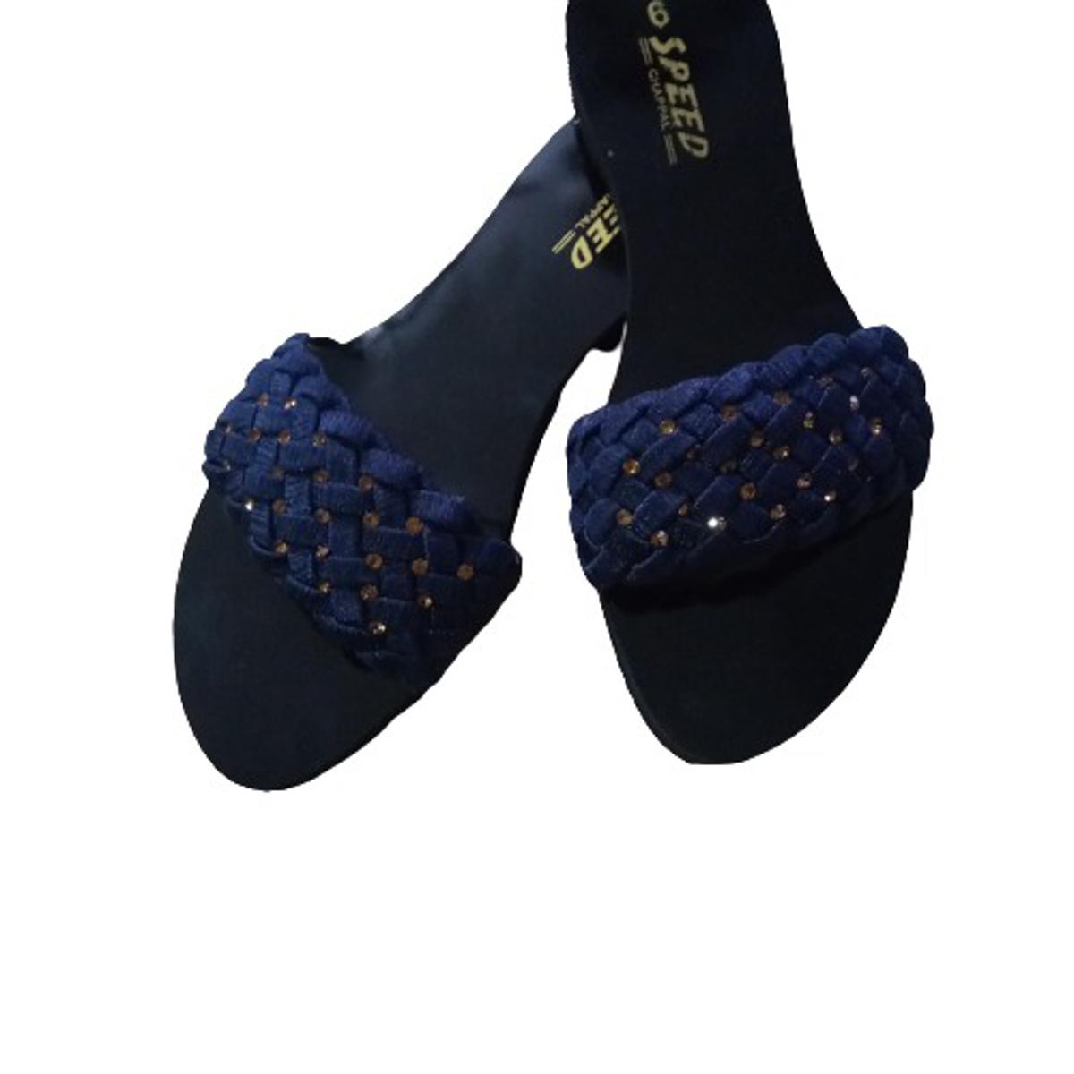 New latest design fashionable simple flat slippers for women