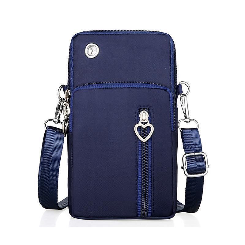 Balloon Nylon Mobile Phone Crossbody Bag – 3-Layer Wallet