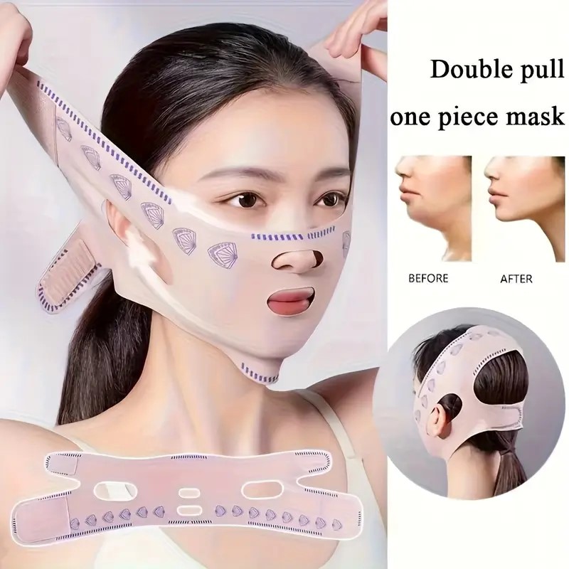 V Shape Face Slimming Mask | Double Chin Reducer | Jawline Lifting V Line Mask | Face Slimming Belt | Effective face lifting Tools |  Face Lifting Mask