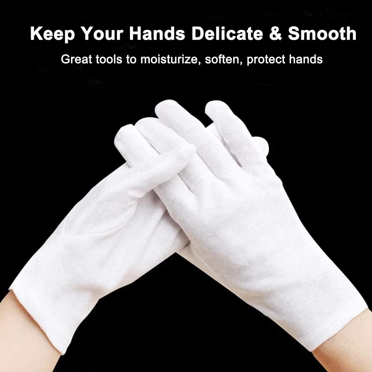 White Cotton Hand Gloves for Riders, Men & Women - Premium Breathable Inner Gloves for Hand Protection, Comfort, and Sweat Absorption - Perfect for Daily Use and Outdoor Activities