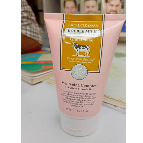 Double Milk Glutathione Whitening Complex Facial Cleanser 100g in pakistan  | Daraz.pk
