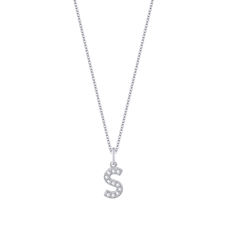 Silver Stainless Steel Alphabet Necklace/Locket/Pendants for Girls & Women with Chain - A to Z Your Name Alphabets