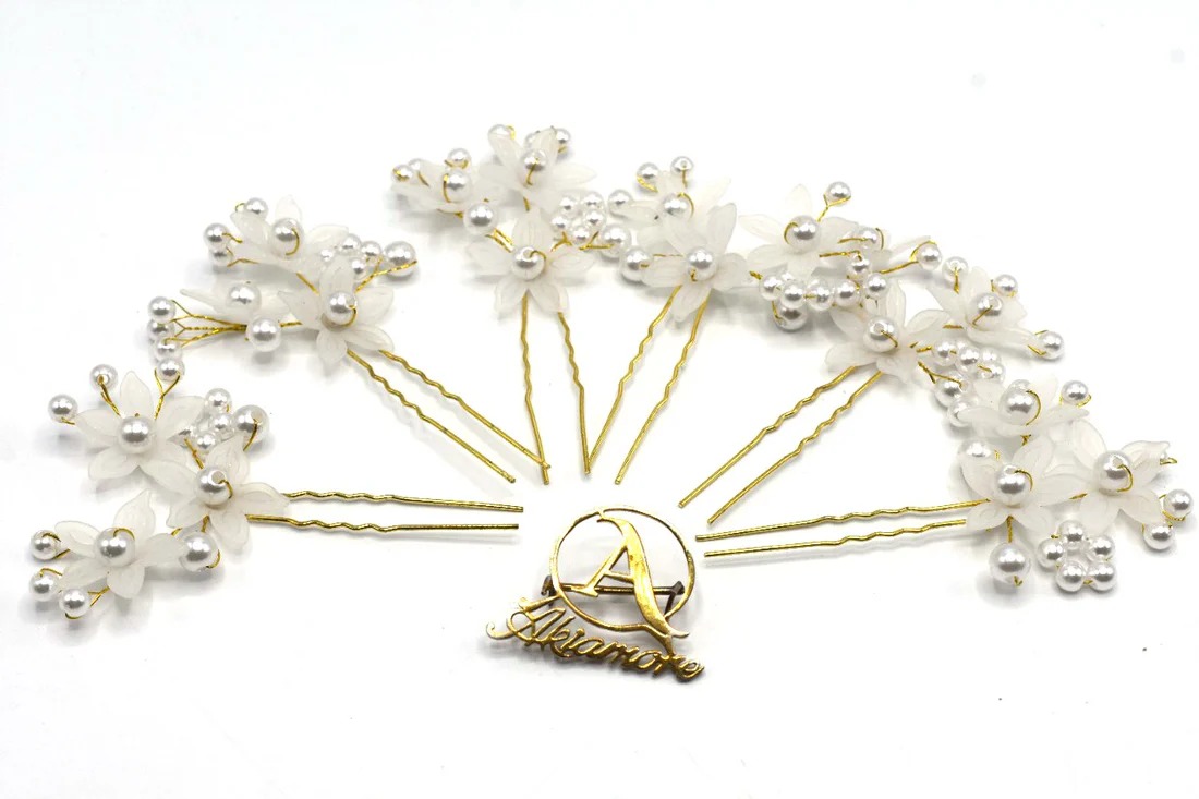 butterfly Pearl Victorian Bride Hairpin Wedding Girl's Hair Bobby Pins Party Hair Accessories Hair Pins (selvar)