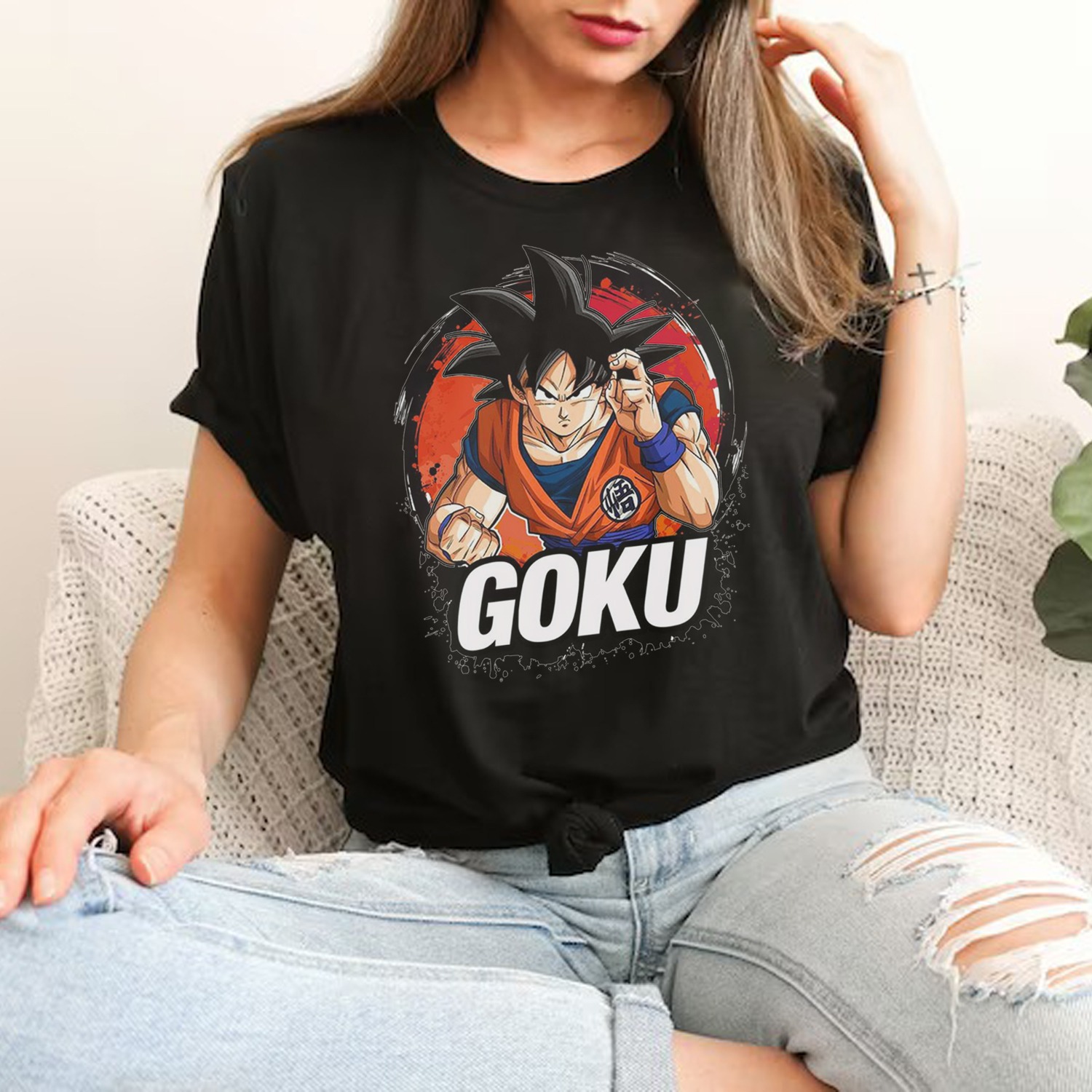 Super Saiyan Goku Tshirt For Anime DBZ Fans Girls And Boys Premium Quality Tee