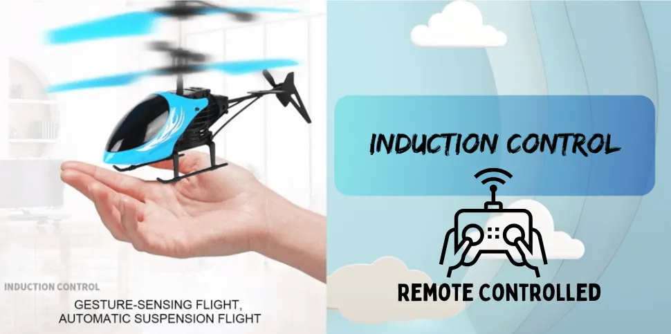 New High-Speed RC Helicopter with Gesture-Sensing Flight and Chargeable Battery for Kids 14+ Years